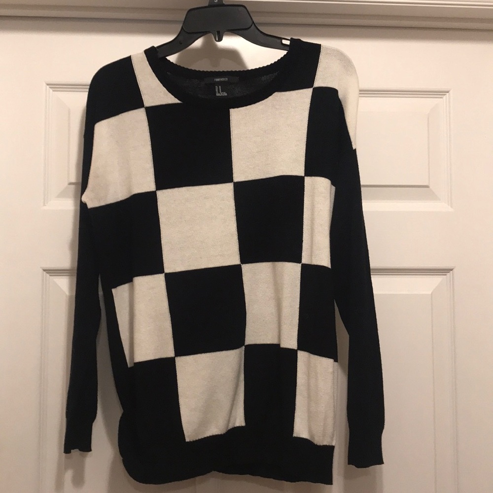 Forever 21 checkered sweater